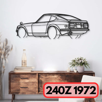 Décoration murale métal 240Z 1972