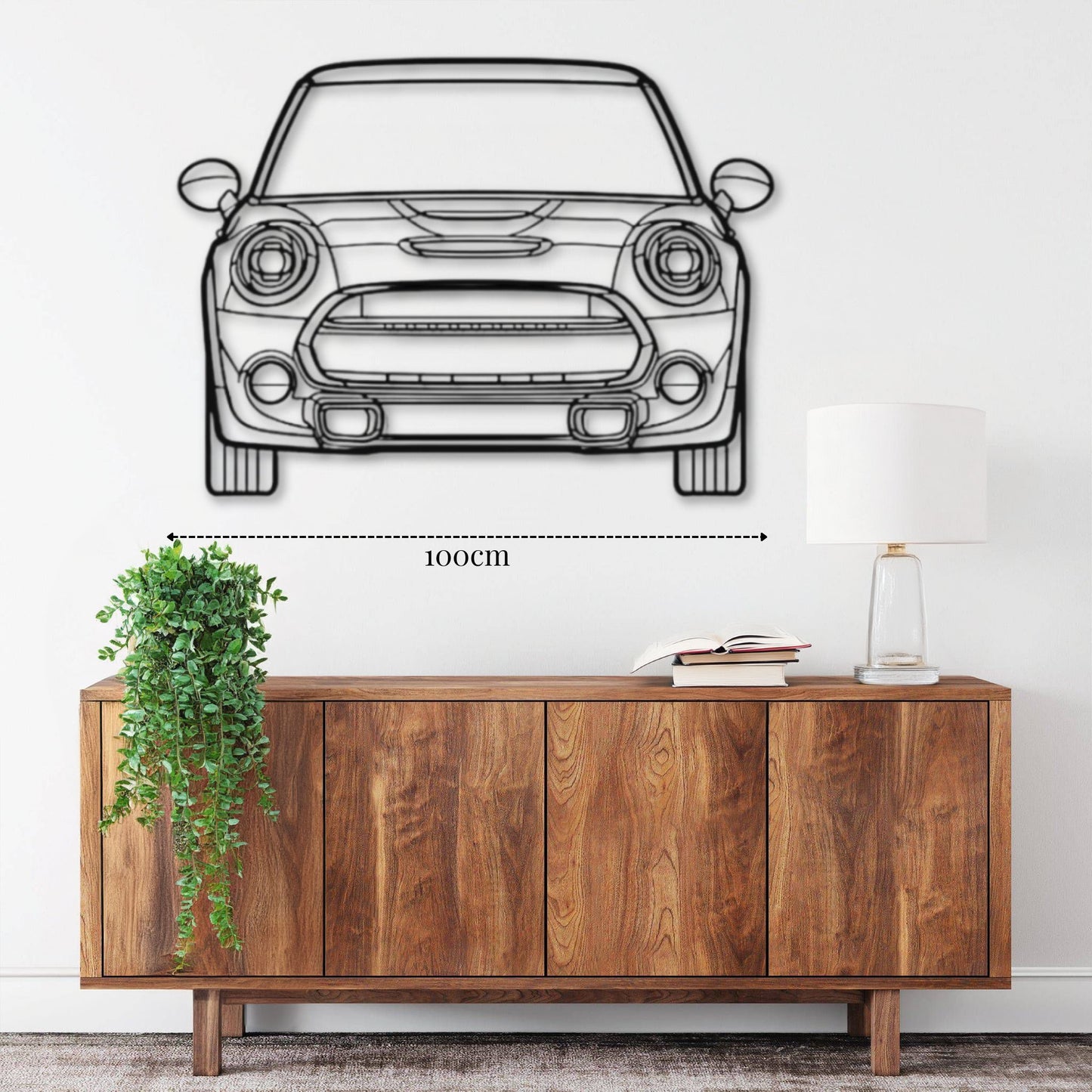 Décoration murale Mini Cooper 2021 Vue avant